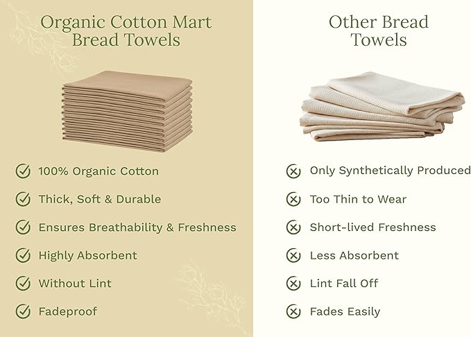 Organic Cotton Beige Flour Sack Towels