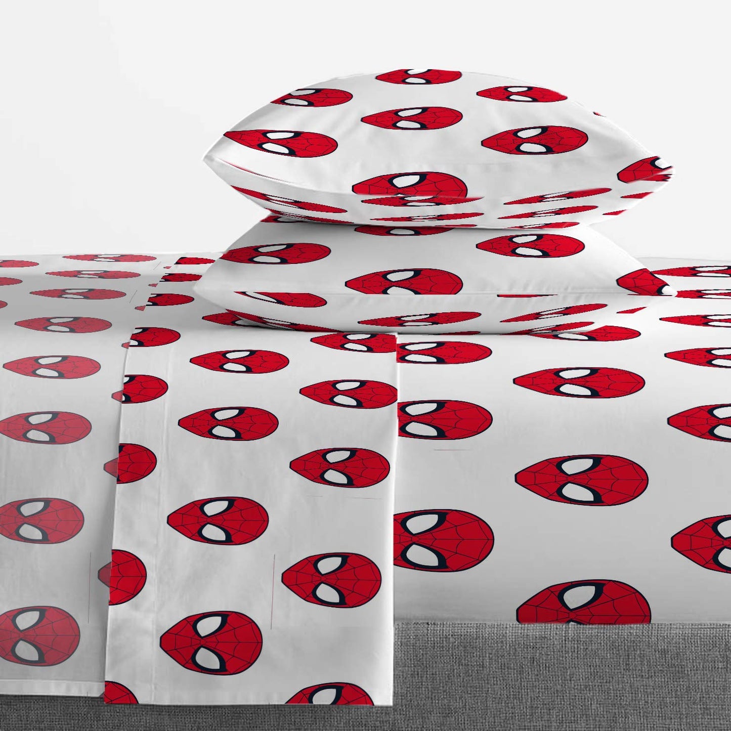 Jay Franco Marvel Spiderman Spidey Daze 5 Piece Full Bed Set - Includes Reversible Comforter & Sheet Set Bedding - Super Soft Fade Resistant Microfiber (Official Marvel Product)