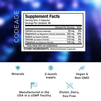 Keto Electrolytes Supplement – Vegan Electrolyte Tablets w Magnesium, Potassium, Calcium & Salt - Electrolyte Powder Salt Pills & Drink Hydration Supplements – Non-GMO, Keto Diet -180 Capsules