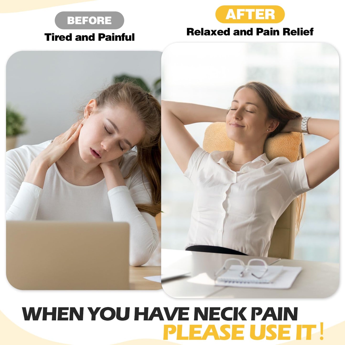 1 Pc Neck Pillow for Recliner Headrest Pillow Bone Shaped Chair Plush with Adjustable Strap Neck Support and Pain Relief Curve Head Cushion for Car Travel Airplane (Grey)