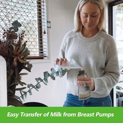 haakaa Silicone Breast Milk Storage Bag 9 oz- Reusable Milk Collector Freezer Bag for Breastfeeding Mom - Baby Food Storing Yummy Pouch - Breast Pump Bag -Leakproof - 5 Count