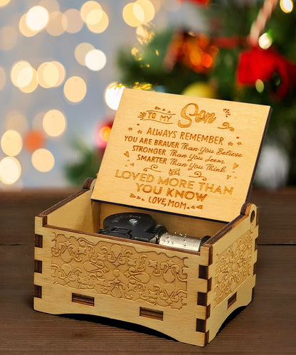 Sooharic Music Box for Son, Gifts from Mom, Unique Gifts for Son, Suitable for Birthday/Christmas/Keepsake