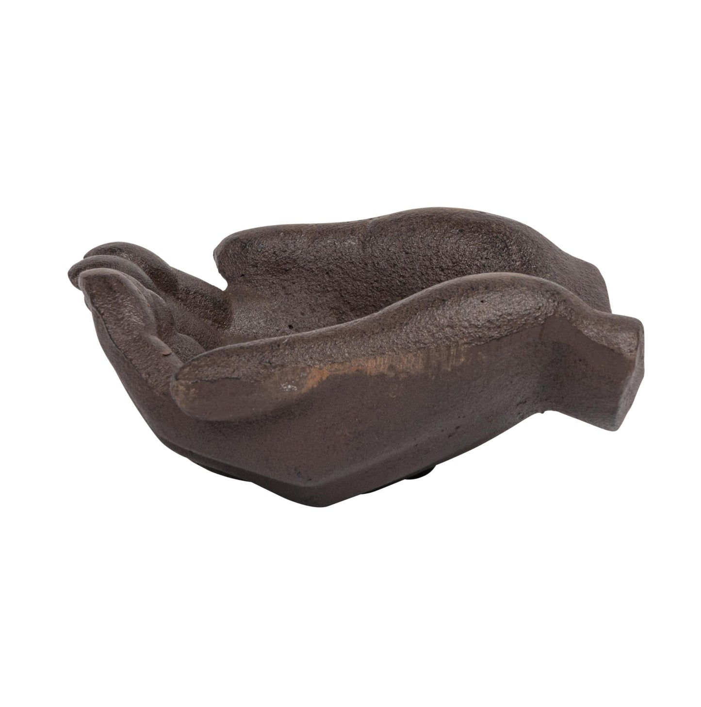 Creative Co-Op Cast Iron Hands Dish with Rust Finish