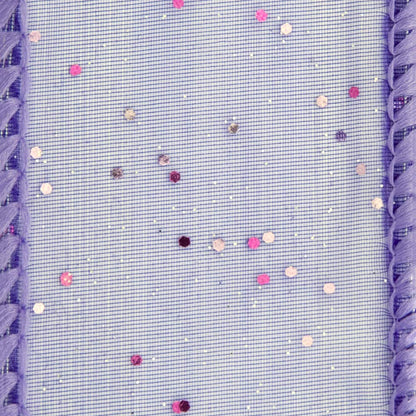 Offray Wired Edge Cosmic Glitz Craft Ribbon, 1 1/2-Inch x 9-Feet, Grape