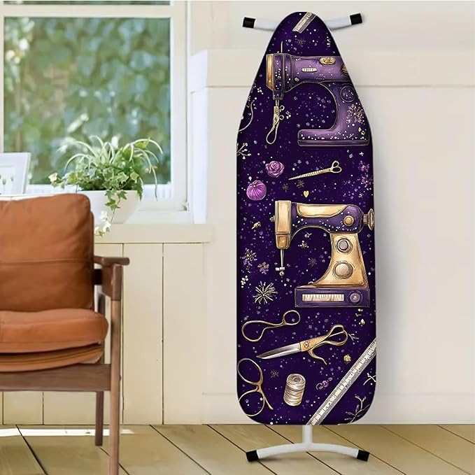 Nuxovilar Purple Sewing Machine Ironing Board Cover, 15 * 54inch, Fit Most