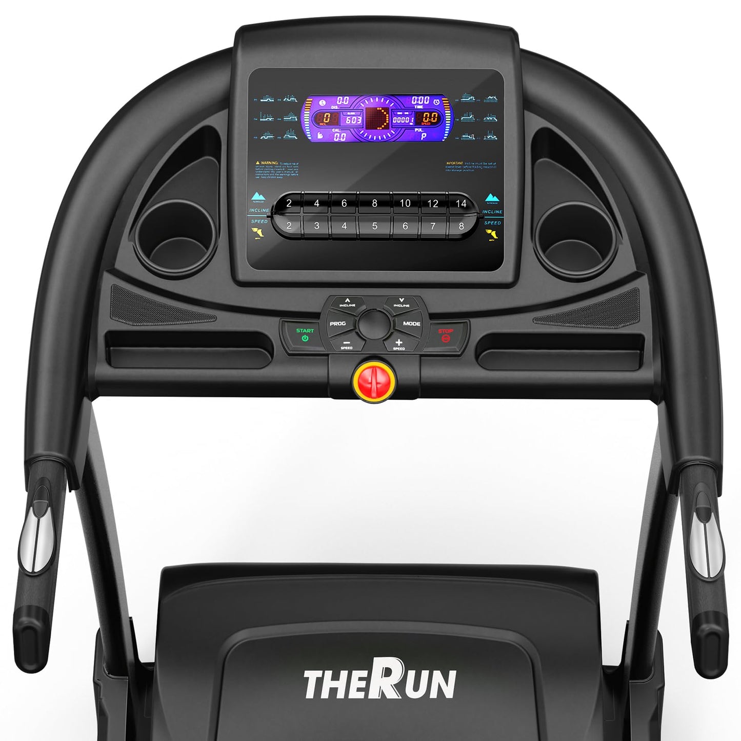 THERUN Incline Treadmill, Treadmill for Running and Walking, 300 lbs Weight Capacity Folding Treadmill with 0-15% Auto Incline, Wide Belt, 3.5HP, App, Heart Rate