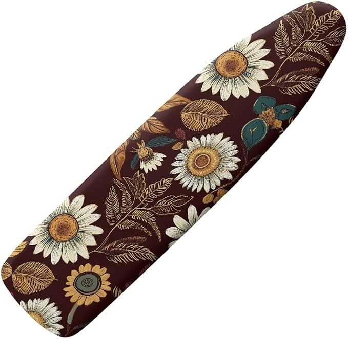Daisy Print Ironing Board Cover Standard Size 15x54 Inch Iron Cover