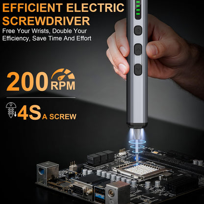 Mini Electric Screwdriver, 3.7V Precision Screwdriver Set Cordless Screwdriver Rechargeable 72 In 1 Magnetic Bit Repair Tech Tool Kit for Electronics Computer Phone Laptop Camera RC Car Watch Glasses
