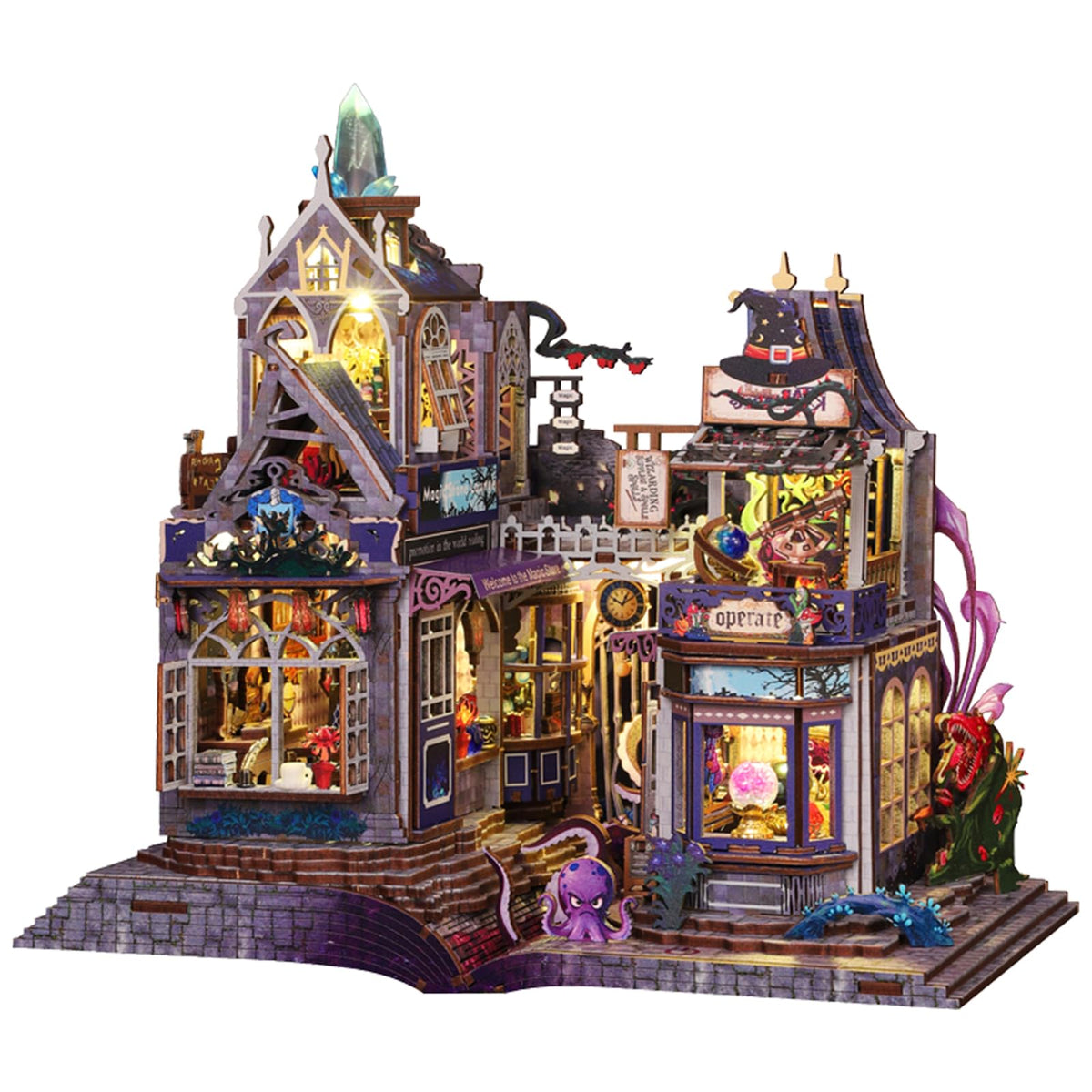 Spilay DIY Miniature House Kit for Adults, Miniature Dollhouse Building Kit