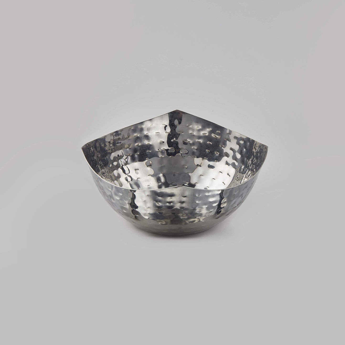 American Metalcraft SBH575 Squound Snack Bowl, Hammered Stainless Steel, 9 1/2-Ounces