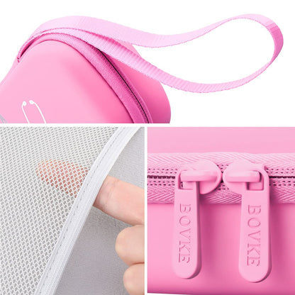BOVKE Travel Carrying Case Compatible With 3M Littmann Classic III, Lightweight II S.E, MDF Acoustica Deluxe Stethoscope, Extra Room for Medical Scissors EMT Trauma Shears and LED Penlight, Pearl Pink