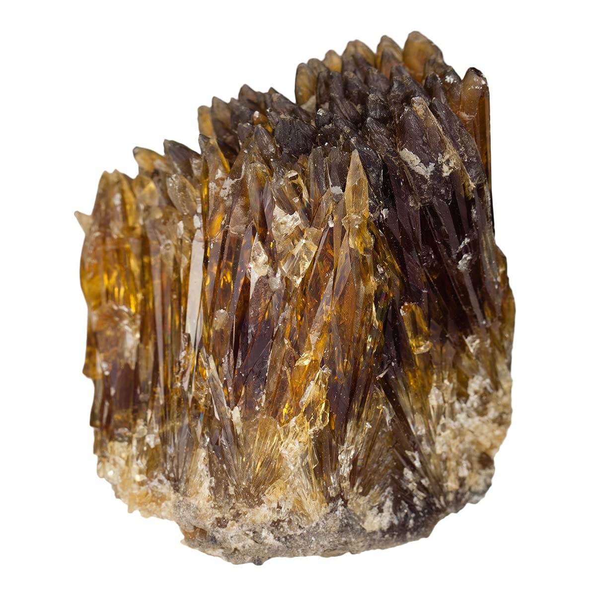 Rockcloud 1 PC Natural Raw Mineral Specimen Gemstone Healing Crystal Irregular Home Decoration, Amber Calcite, 1.9-2.7 inches