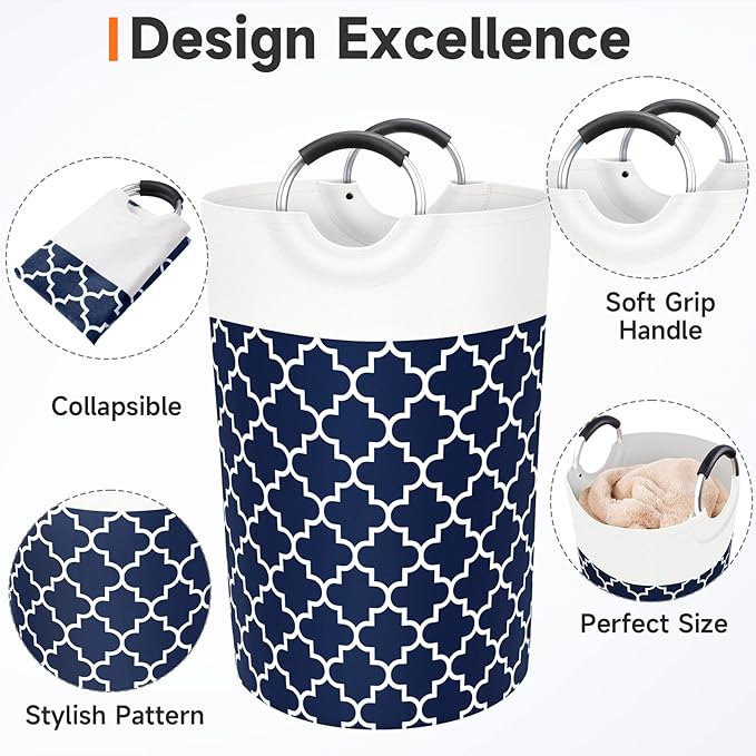 Large Laundry Basket Laundry Hamper Bag Washing Bin Clothes Bag Collapsible Tall