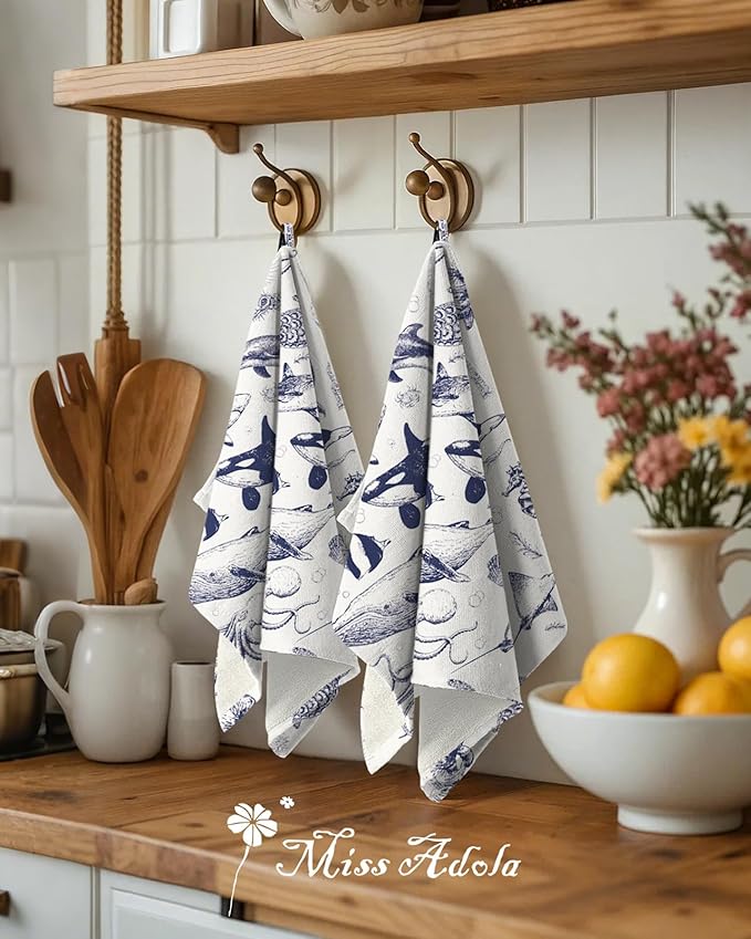 Cotton Kitchen Towels Set of 2