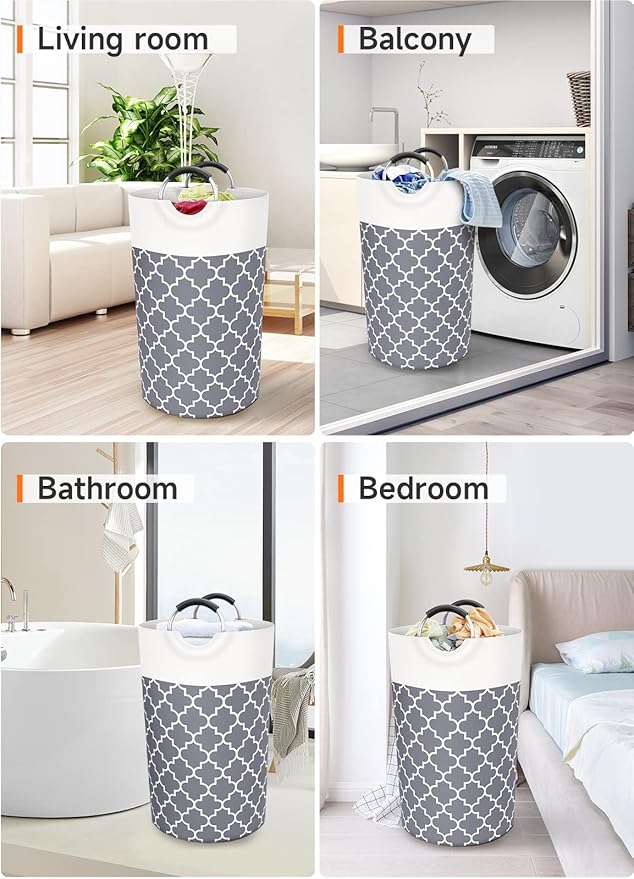 Large Laundry Basket Laundry Hamper Bag Washing Bin Clothes Bag Collapsible Tall