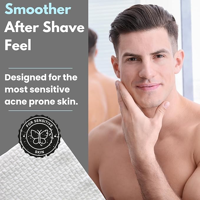 Large Disposable Face Towels, Facial Wipes, Super Soft and Thick Shaving Face