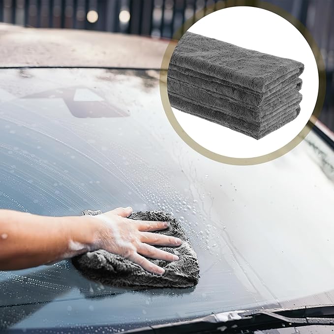 4 Pcs Extra Large Microfiber Cleaning Cloth, Lint and Streak Free