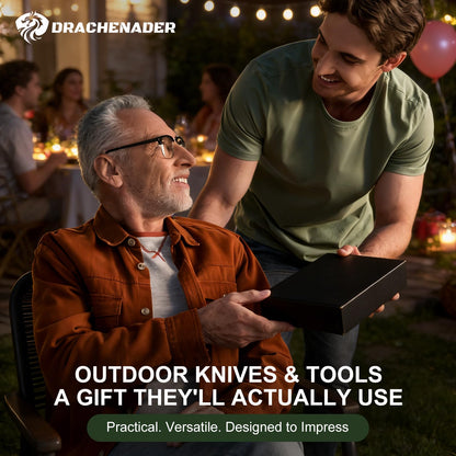 DRACHENADER Outdoor Gifts for Men – Survival Kit & Emergency Gear & Cool Gadgets for Hiking, Camping & Adventure for Husband, Dad, Son