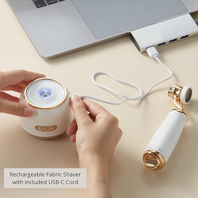 SALAV® Retro Edition Rechargeable Fabric Shaver and Lint Roller
