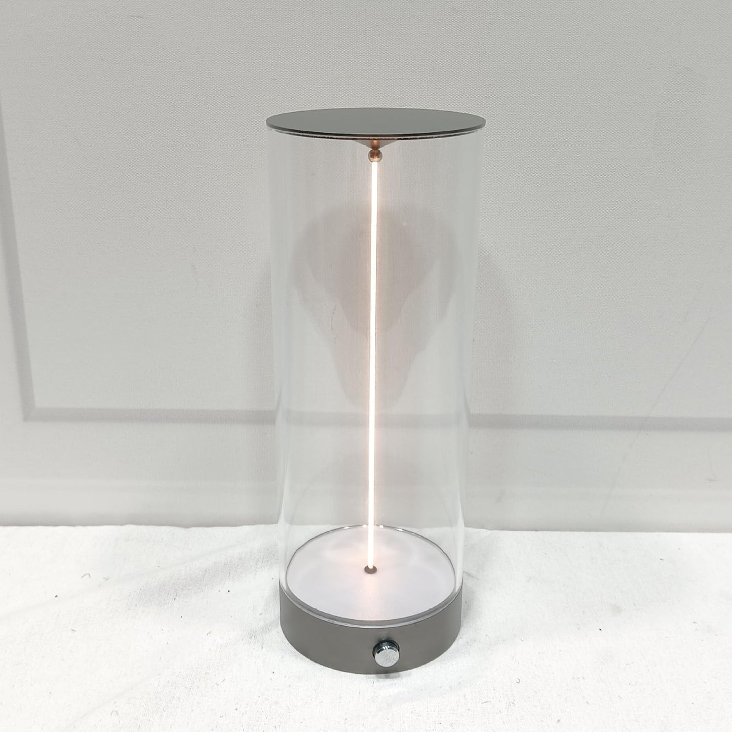 Jiawu Bedside Night Light, Modern Minimalist Dimmable Touch Lamp with Breathing Effect & Flexible Filament, USB Charging Portable LED Table Lamp for Bedroom Baby Nursery Living Room
