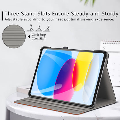 ZtotopCases Case for iPad 11th Generation 11 Inch 2025(A16)/iPad 10th Generation 10.9 Inch 2022, Premium Leather Business Cover with Auto Wake/Sleep, Multi-Angle Stand & Pencil Holder, Demin Black