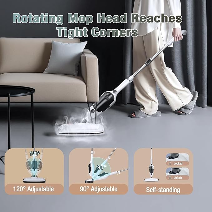11-in-1 Steam Mop, Powerful Handheld Steam Cleaner