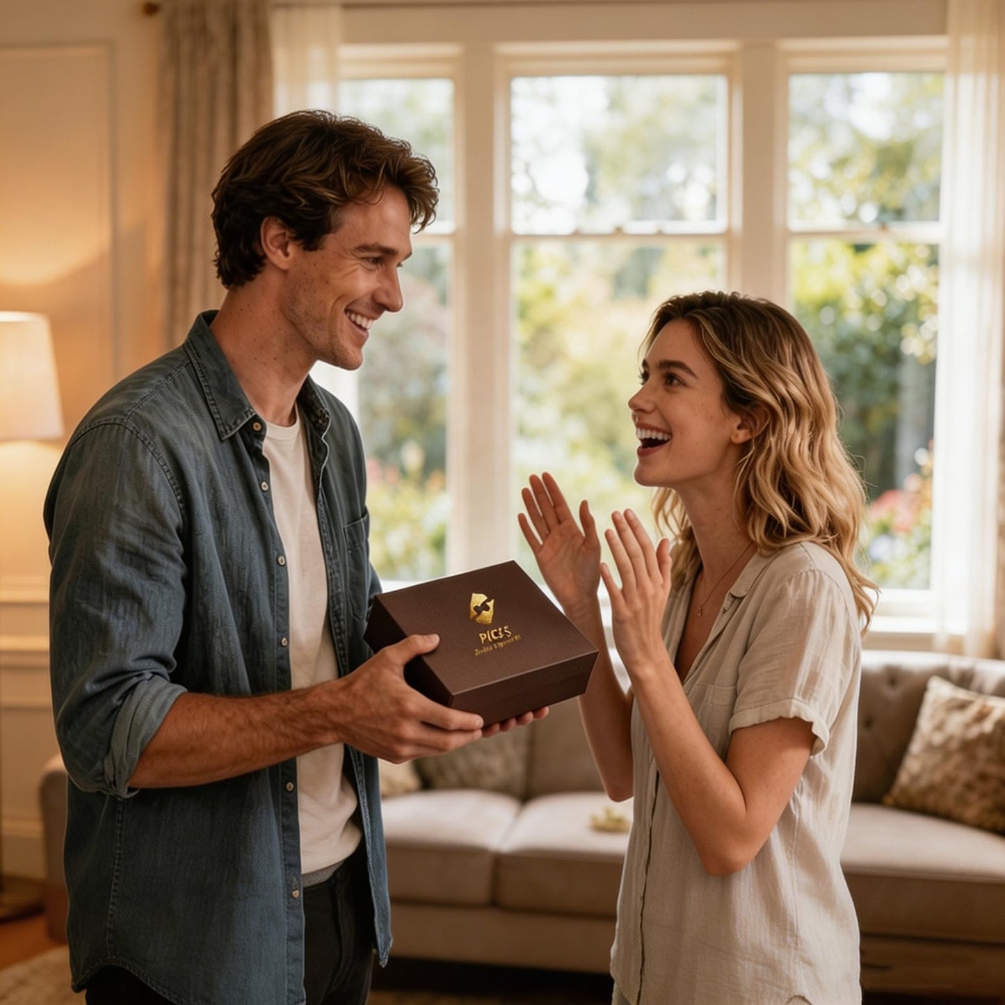 Juliful Unic Pisces Zodiac Set – 6 Crystals for Emotional Balance & Intuition, Includes Moonstone, Sunstone, Celestite + 3 in Luxury Box, Astrology Crystals Healing Stones Gifts