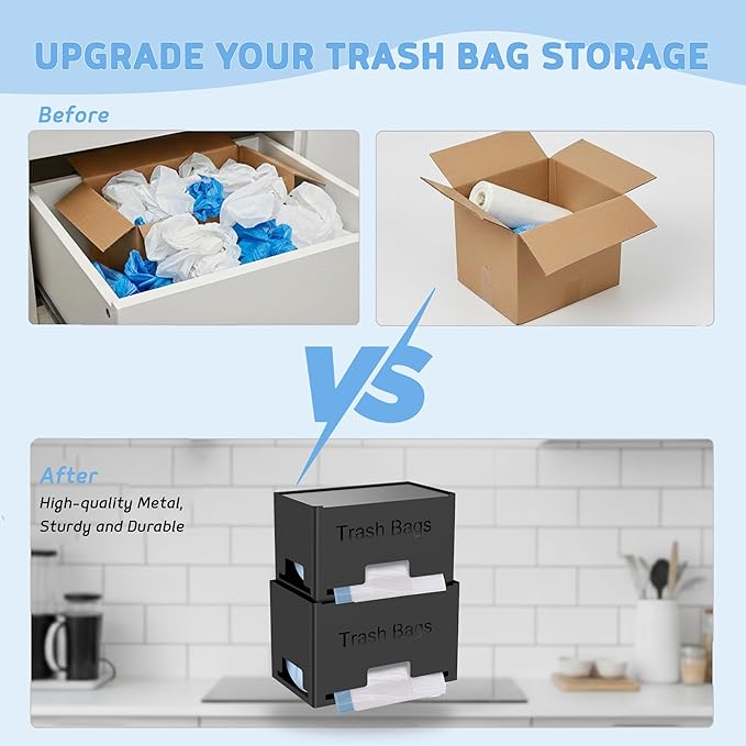 2-Pack Trash Bag Holder Dispenser