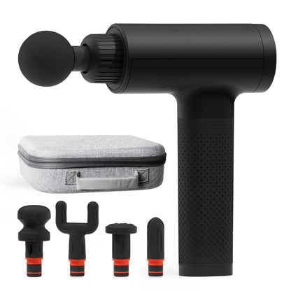 Sharper Image Powerboost Massage Gun – Deep Tissue Percussion Massager| 5 Attachments, 6 Speed| Shoulder Back Leg Muscle Recovery & Pain Relief Massage Tool| Massager Gun| Men & Women Gift