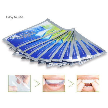 KAV PLUS 56 Professional Teeth Whitening Strips – Advanced Enamel-Safe Bleaching Strips for Sensitive Teeth, Home Whitening Kit for a Brighter Smile