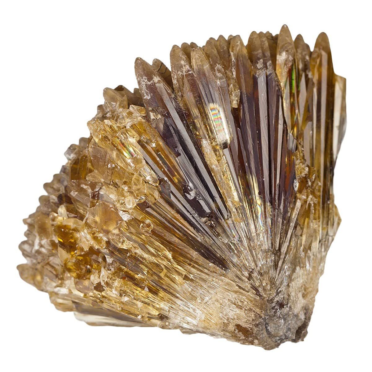 Rockcloud 1 PC Natural Raw Mineral Specimen Gemstone Healing Crystal Irregular Home Decoration, Amber Calcite, 1.9-2.7 inches
