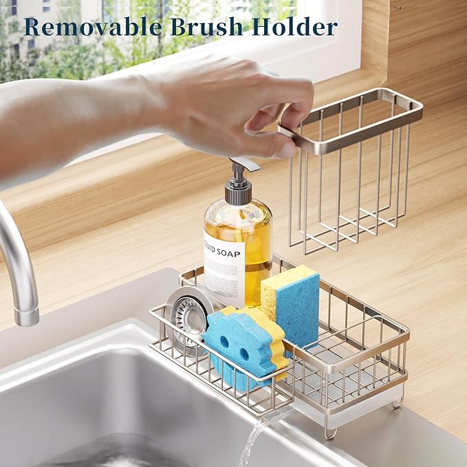 Consuemst Sponge Holder for Kitchen Sink
