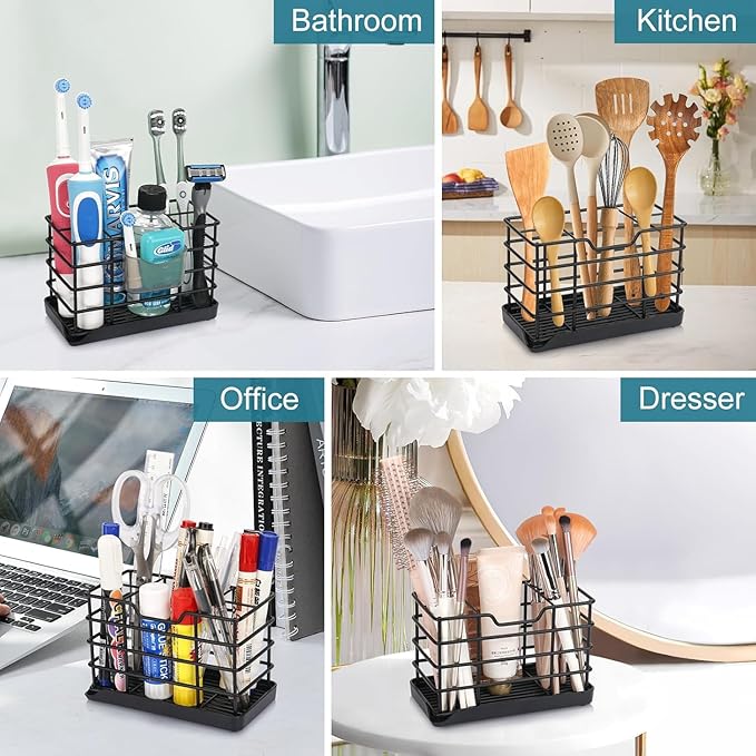 Toothbrush Holders for Bathrooms, Stainless Steel Bathroom Toothbrush Holder