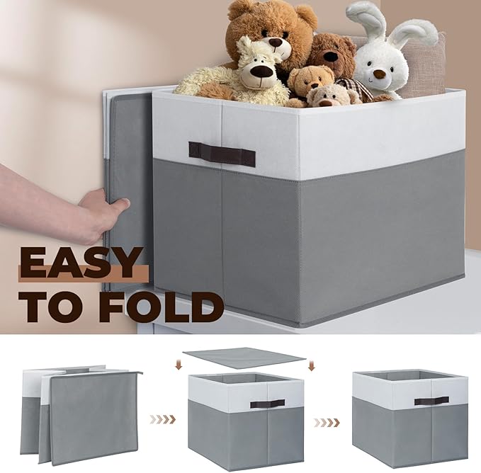 Criusia 6 Pack Clothes Bins for Organization