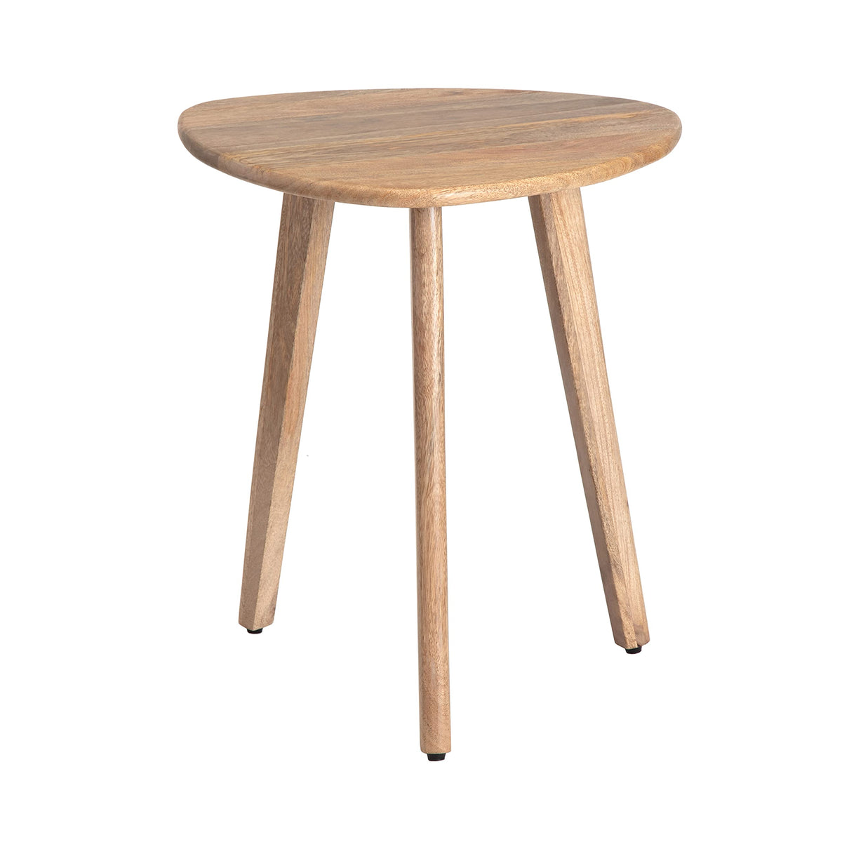 MH London Side Table - Wandsworth Wooden End Table - Exclusively Designed Hand Crafted Small Tables - Contemporary Triangle End Table for Living Room, Bedroom Bedside Tables and Office, Natural