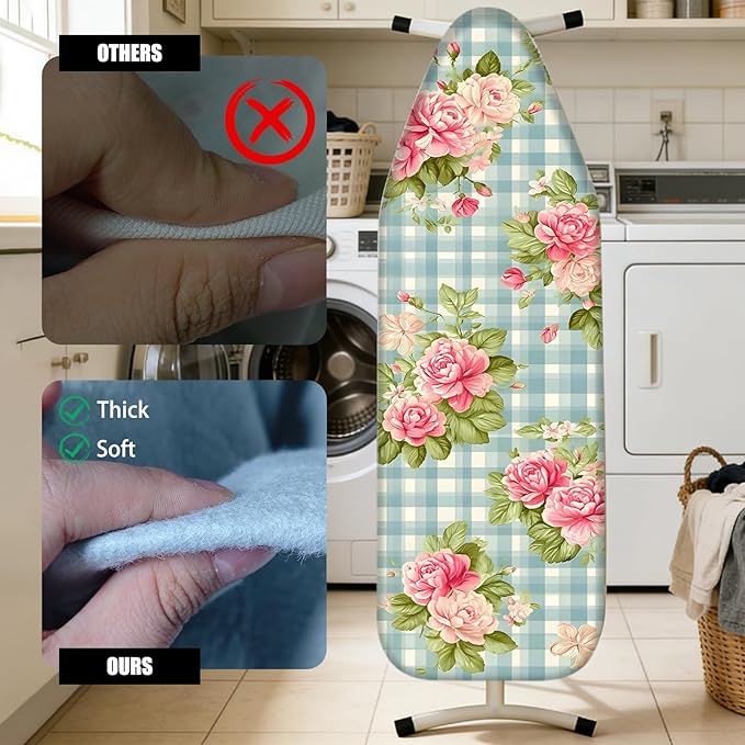 Nuxovilar Ironing Board Cover Needle Cotton 15x54 Inches | Ironing Board Cover