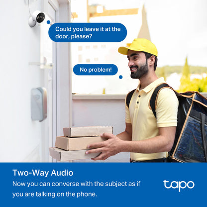 Tapo TP-Link 1080P Indoor Security Camera for Baby Monitor, Dog Camera w/Motion Detection, 2-Way Audio Siren, Night Vision, Cloud & SD Card Storage, Works w/Alexa & Google Home C100