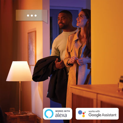 Philips Hue White and Colour Ambiance Smart Light Bulb 2 Pack 75W - 1100 Lumen [E27 Edison Screw] with Bluetooth. Works with Alexa, Google Assistant and Apple Homekit