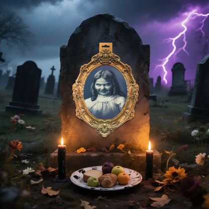 YBB 8Pcs Halloween 3D Changing Face Moving Pictures, Horror Portrait Frame Scary Photo with Hanging Hole Creepy Wall Decor for Home Castle Haunted Mansion House Halloween Party