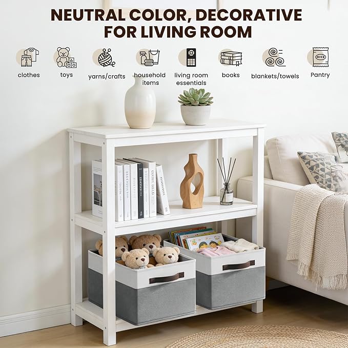 4 Pack Large Closet Storage Baskets Bins