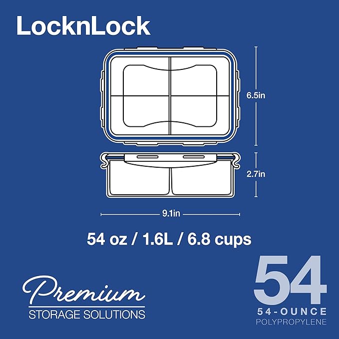 LOCK & LOCK Easy Essentials Food Storage lids/Airtight containers, BPA Free