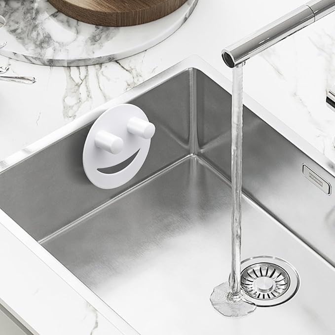 Stainless Steel Smiley Face Sponge Holder, Kitchen Accessories Decor