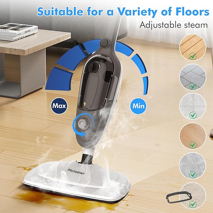 Steam Mop - All-in-one Powerful Handheld Steam Cleaner Detachable Floor Steamer