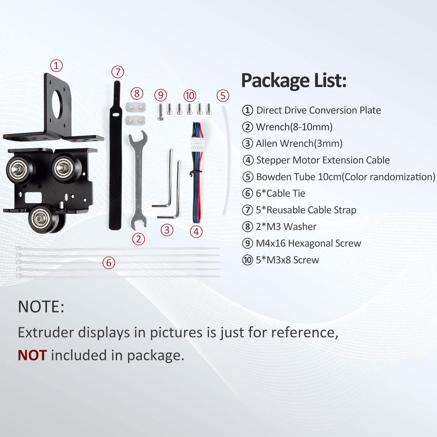 UniTak3D Ender 3 Direct Drive Upgrade Conversion Bracket for Ender 3 V2,Ender 3 Pro and Voxelab Aquila 3D Printer for B-MG&Dual Gear&Bowden Extruder(NOT for Neo Series,Extruder&Hotend NOT Include)
