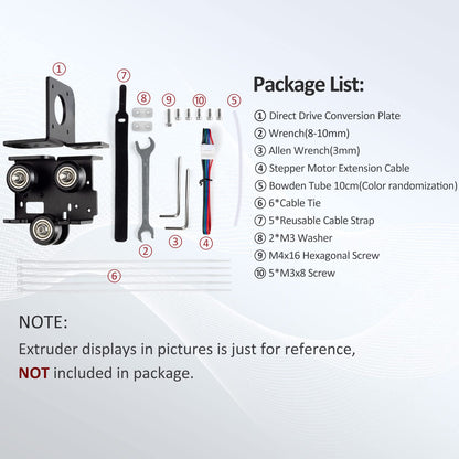 UniTak3D Ender 3 Direct Drive Upgrade Conversion Bracket for Ender 3 V2,Ender 3 Pro and Voxelab Aquila 3D Printer for B-MG&Dual Gear&Bowden Extruder(NOT for Neo Series,Extruder&Hotend NOT Include)