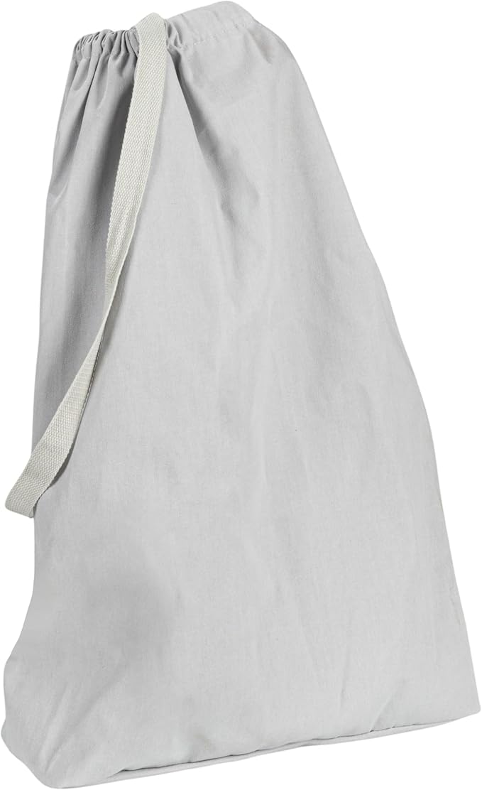 Household Essentials Door Hanging Laundry Bag, Washable Canvas Bag