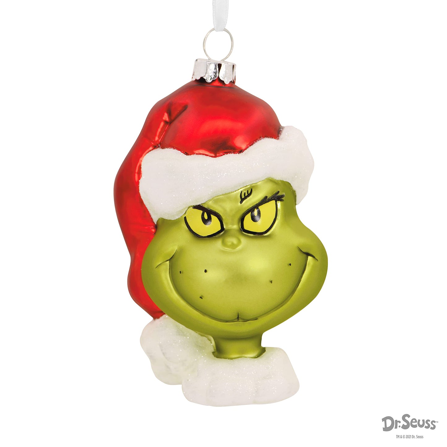 Hallmark Dr. Seuss's How The Grinch Stole Christmas! Grinch Christmas Ornament, Blown Glass