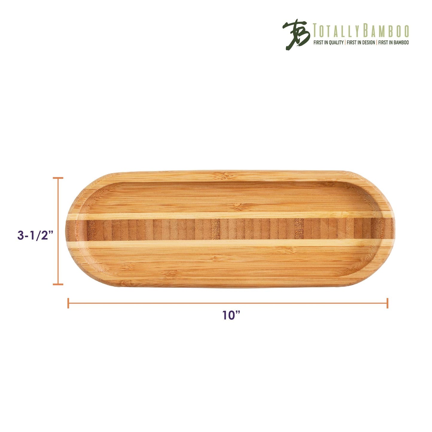Totally Bamboo Catch-All Spoon Rest with Inlay Design