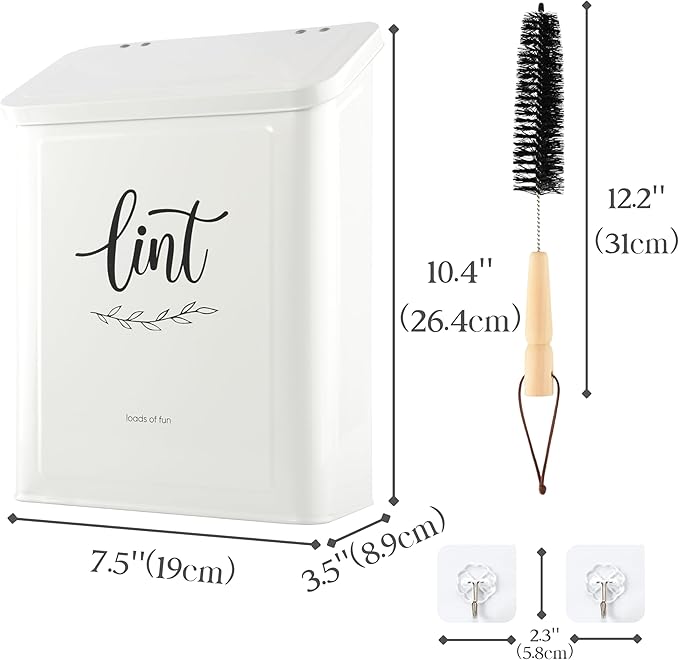 PERFNIQUE Magnetic Lint Bin for Laundry Room
