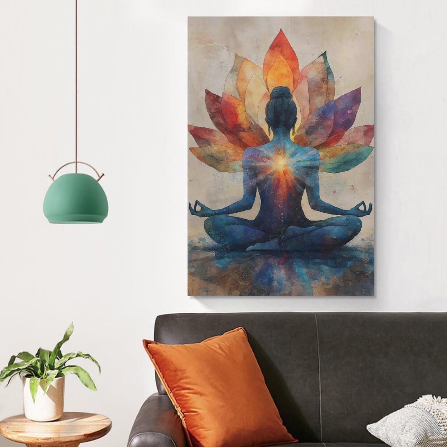 Yoga Meditation Poster Canvas Wall Art Aesthetic Decorative Painting Living Roomstyle 12x18inch(30x45cm)